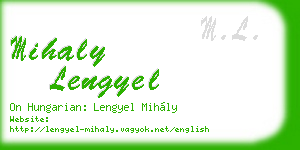 mihaly lengyel business card