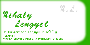 mihaly lengyel business card